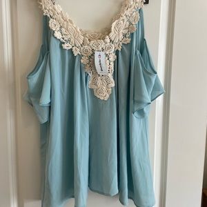 Jealous Tomato Cold Shoulder Top
